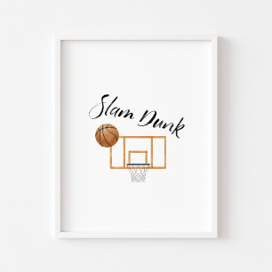 slam dunk poster vintage basketboll