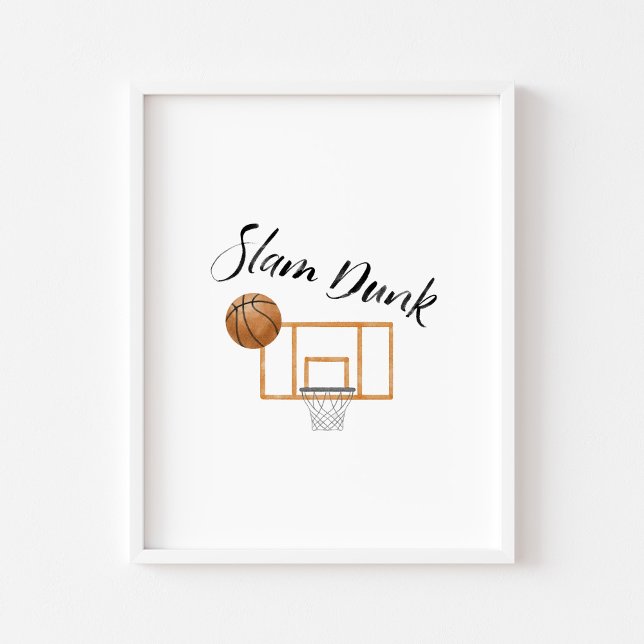 slam dunk poster vintage basketboll (Skapare uppladdad)