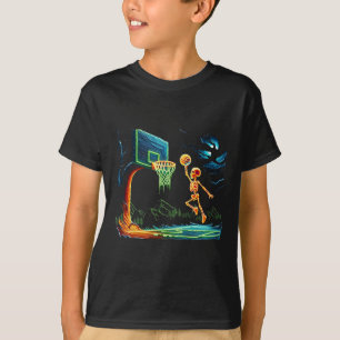 Slam dunk Ring Basketball Halloween Manar Boys Flä T Shirt