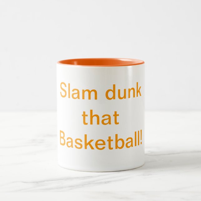 Slam dunk som Basketball Humor Mugg (Center)