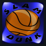 SLAM DUNK SPOTLIGHT POSTER<br><div class="desc">Fun spotlight basketball fan poster. Available in several size options up to a "COLOSSAL" 52"x52".</div>