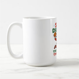Slam Dunkin Genom Snön- Julbasket Kaffemugg