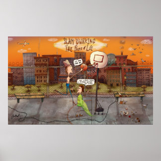 Slam Dunking Life Poster