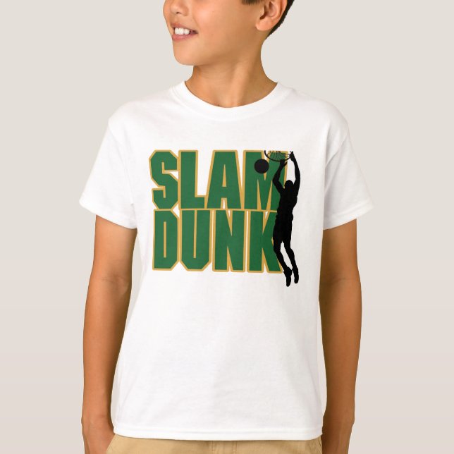 Slam dunkt-skjorta tee (Framsida)