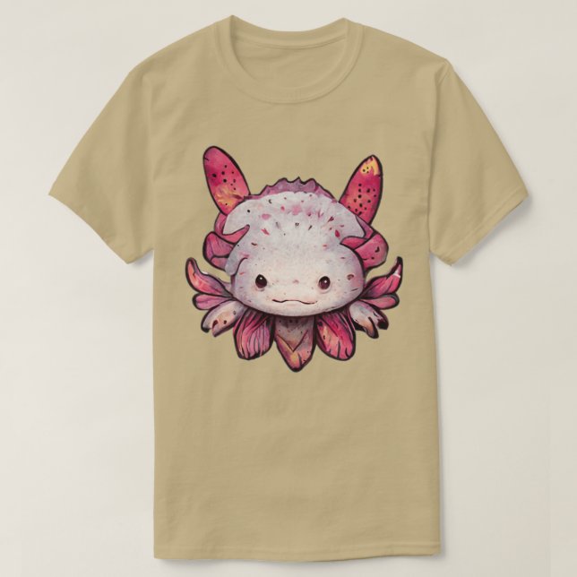 Slamander med förmåga att förnya huvudet t shirt (Design framsida)