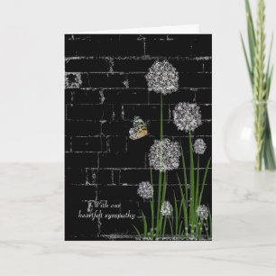 Slamfluga på sympati för vilda blommor kort