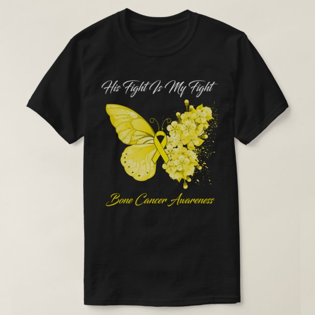 Slamflugan hans kamp är min kamp mot bröstcancer,  t shirt (Design framsida)