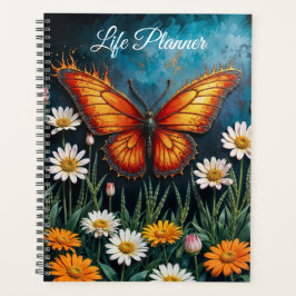 Slamflugan i flammor fantasi, vit kamomilekonst