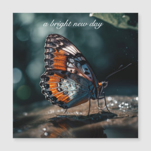 Slamflugan med vatten-reflektion i solljus