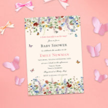 Slamflugan på vägen | Blommigt Girl Baby Shower