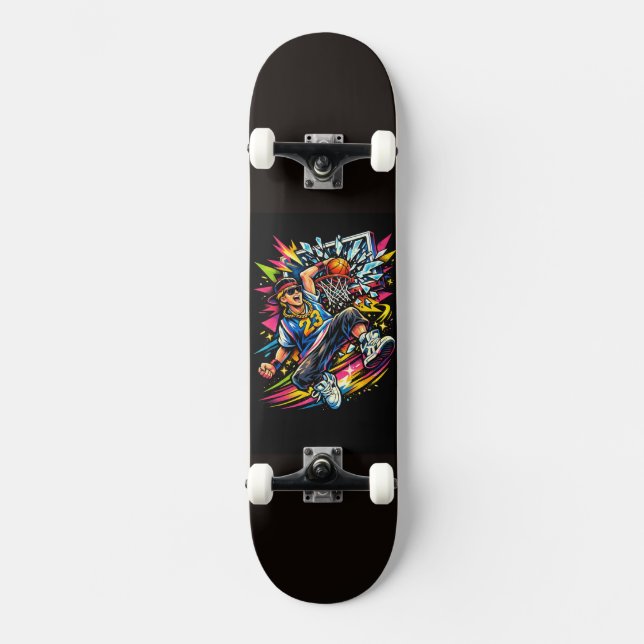Slamin Mini Skateboard Bräda 18,5 Cm (Framsida)