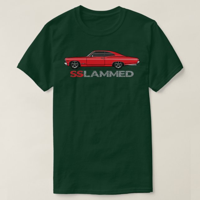 Slammat röd t shirt (Design framsida)
