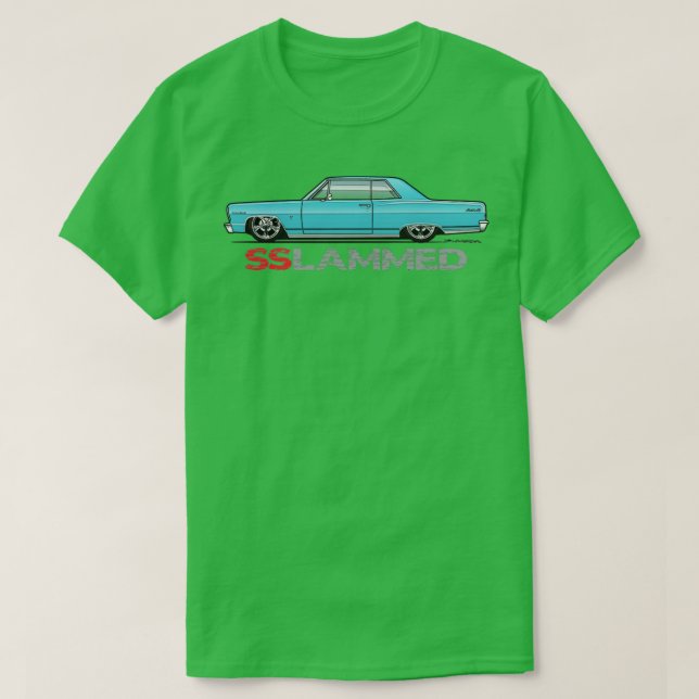 Slammedakablått T Shirt (Design framsida)