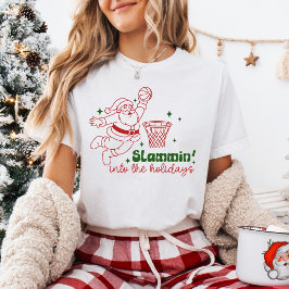 Slammin’ Into the Holidays Basketball Christmas T Shirt