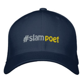 #slampoet #hashtag Slam Poet Hashtag Broderad Keps