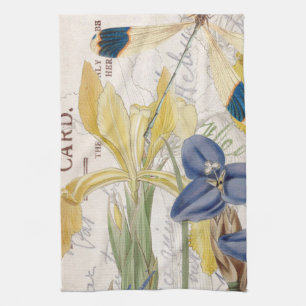 Slända och Irises Kökshandduk