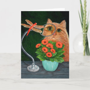 Slända och katt kort