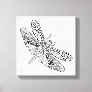 Slända Zendoodle 6 Canvastryck