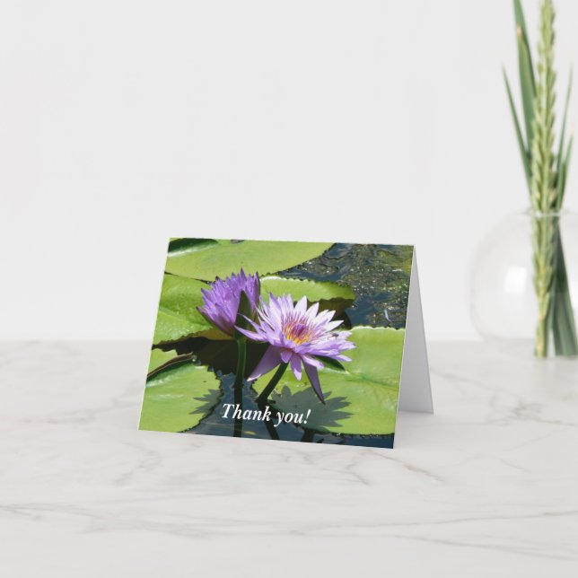 Sländalotusblomma Tack Kort (Framsida)