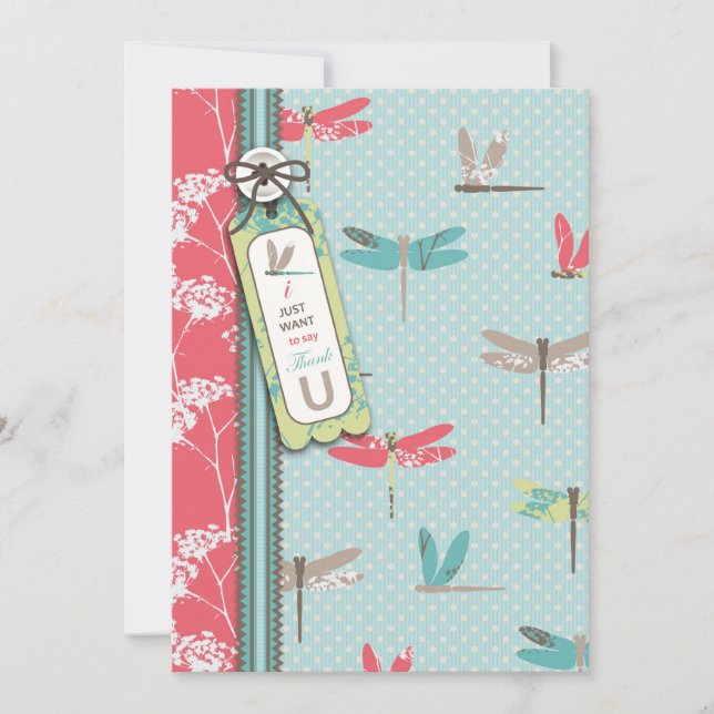 Sländan drömm TY-kort 2 Tack Kort (Framsida)