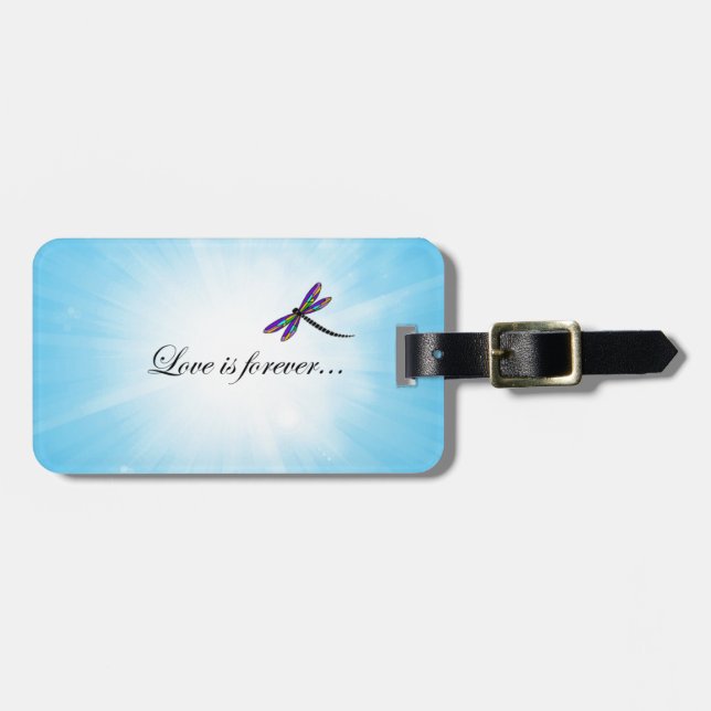 Sländan "KÄRLEK är för evigt ", Bagagebricka (Horisontell Framsida)