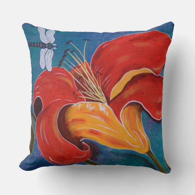 Sländan med liljan kudder kudde (Framsida)