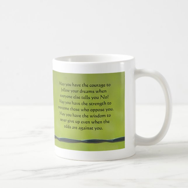 sländan på taggtrådmuggen, maj har du couen… kaffemugg (Höger)