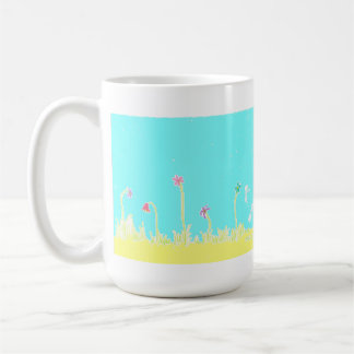 Sländor och blommakaffemugg kaffemugg