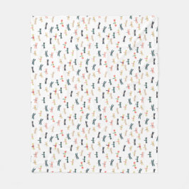 Sländor vid Origami tryck Fleecefilt