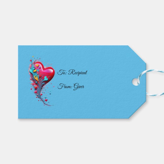 Släng henne med ditt hjärta II Presentetikett (Framsidan (Horisontell))