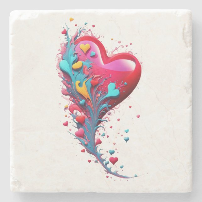 Släng henne med ditt hjärta II Stenunderlägg (Framsidan)