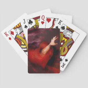 Släng henne med hjärtat spel kort