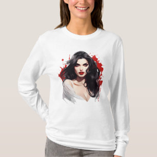 Släng in i Halloween: Vampyre Girl T Shirt