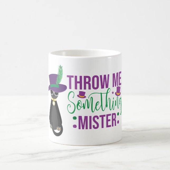 Släng mig något som minister Mardi Gras Coffee Mug Kaffemugg (Center)