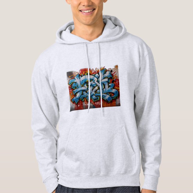 slang och coola graffiti hoodie (Framsida)