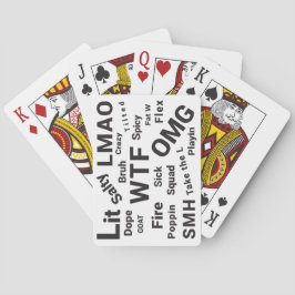 Slang och Tonåring Talk från 2019 Casinokort