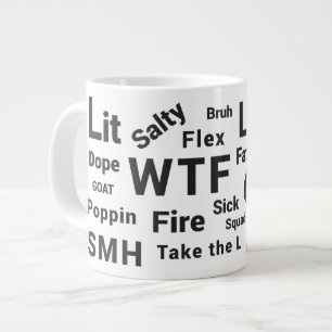 Slang Ord och Tonåring Talk 2019 Coffee Mugg Jumbo Mugg