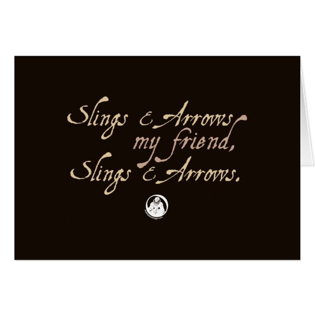 Slangar och pilar hälsningskort (Framsidan Horizontal)