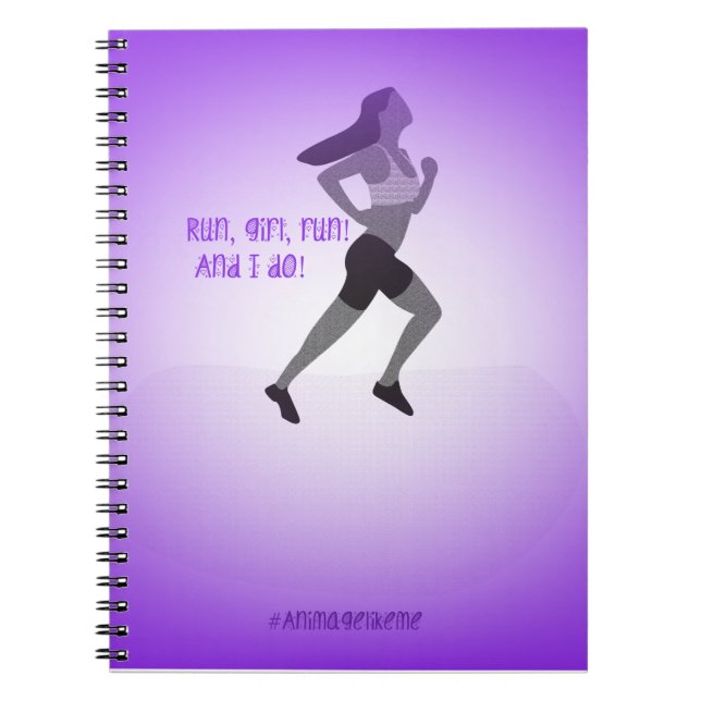 Slank flickaspringeranteckningsbok anteckningsbok (Framsidan)