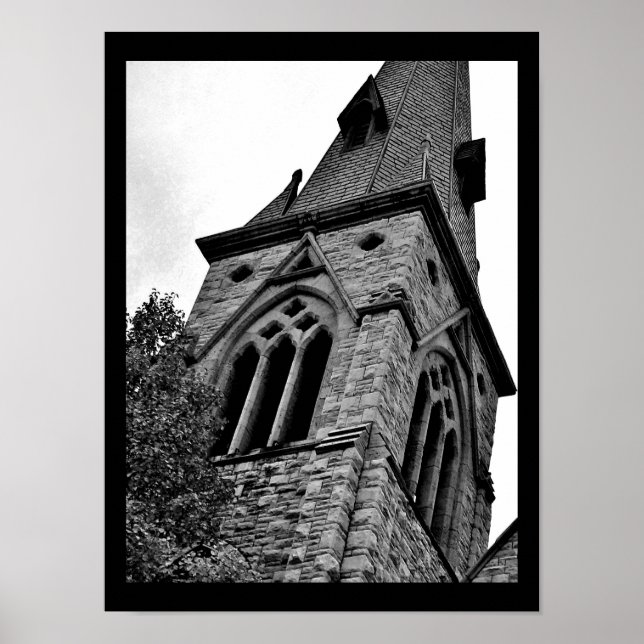 Slanterad Steeple Poster (Framsidan)