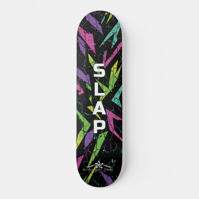 SLAP 1/10 MINI SKATEBOARD BRÄDA 18,5 CM (Framsida)