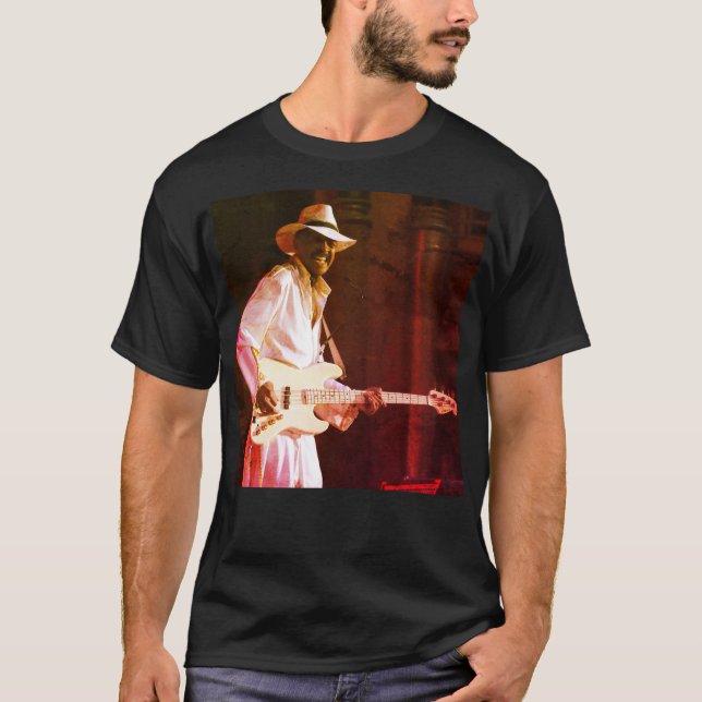 Slap Bass Master Larry Graham of Sly Stone Fame T Shirt (Framsida)