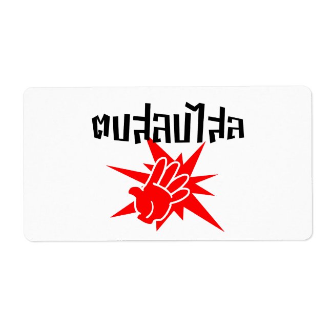 Slap You Fånig † Dop Salop Salai i Thai Script ; Fraktsedel (Framsidan)