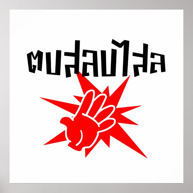 Slap You Fånig † Dop Salop Salai i Thai Script ; Poster (Framsidan)