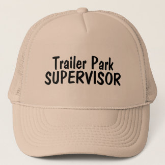 Släpet parkerar arbetsledaren truckerkeps