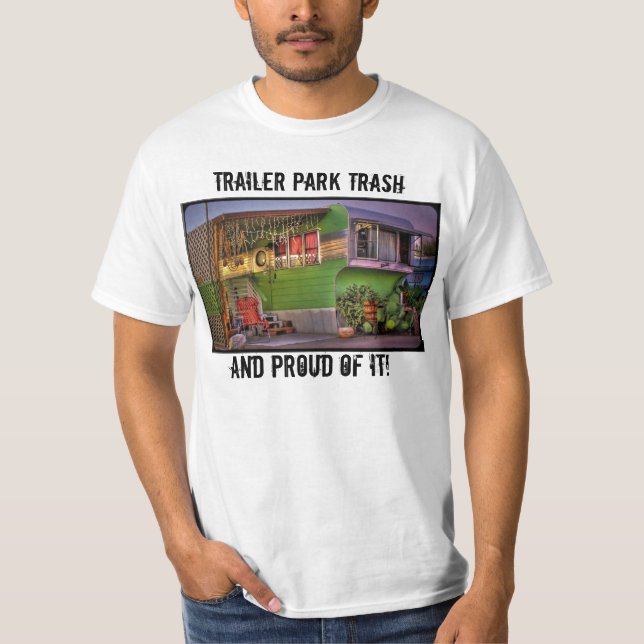 Släpet parkerar sopor tee shirt (Framsida)