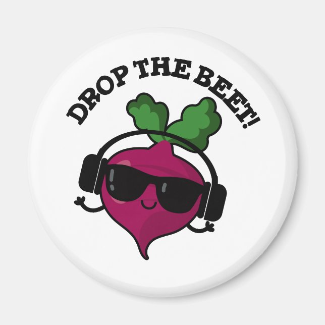 Släpp Beet Funny Music Veggie Pun Magnet (Framsidan)