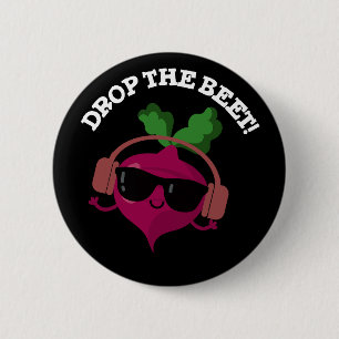 Släpp Beet Funny Music Veggie Pun-Mörken BG Knapp