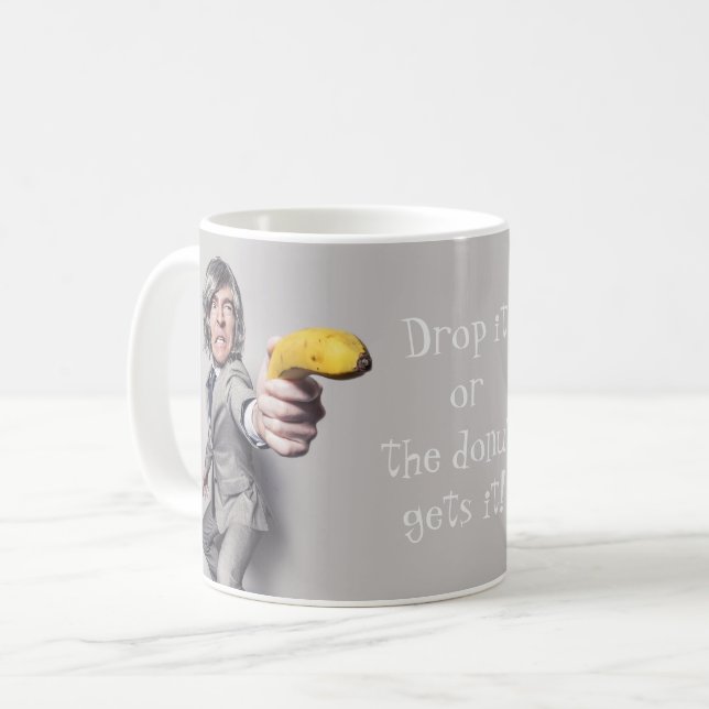 Släpp den eller få den. kaffemugg (Framsida vänster)