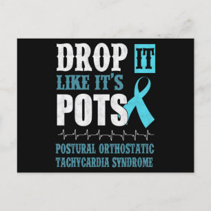 Släpp det som det är "POTS Shirt Dysautonomia Awar Vykort